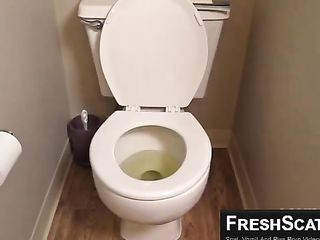 Beautiful Body Repeatedly Messing Up The Toilet With Her Runny Shits