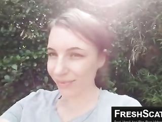 Gorgeous Teen With Amazing Ass Shits Outdoors For Us Live On Webcam