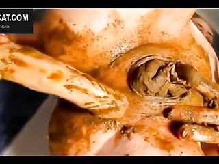 Dirty Barbara Pulls Off Her Shit And Blood Filled Pantyhose Before Masturbating Vigorously On Live Cam