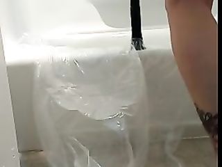 Girl Rides Dildo And Fucks It Until She Shits All Over It On Webcam