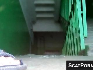 Girl Has Thick And Amazing Ass And Shows Us Her Squatting And Shitting A Large Poop