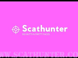 Lucky Scat Slave Enjoys Eating Shit From Two Amazingly Hot Thick Assed Women