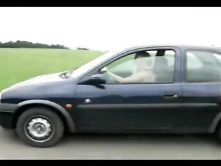 Horny Girl Pulls Over To Piss And Shit Outdoors