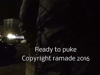 Drunk Girl Really Needed To Puke After A Night Out (Nice Ass BTW)