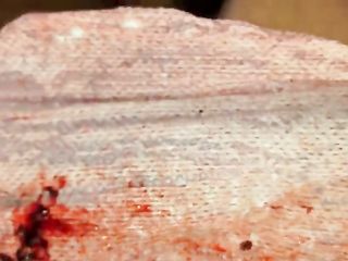 Very Exciting Period Play With Used Pad - Blood And Masturbation