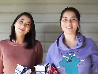 Canadian Hotties Do The Gallon Of Milk Challenge Together And Both Puke At The Same Time