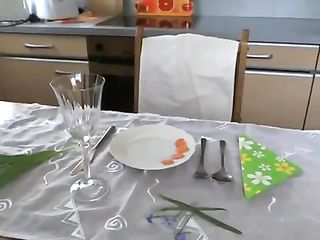 A Beautiful Scat And Piss Dinner Is Made