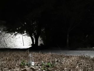 OUTDOOR SELF-BONDAGE SLUT EXCRETED IN LONG DRESS