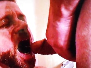 Bikers use faggot as their human urinal