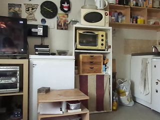 Femme Scato Kitchen Scene Poop Scene