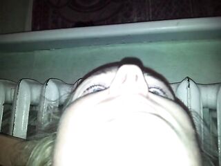 Hot petite Girl Anal Play in Bathroom