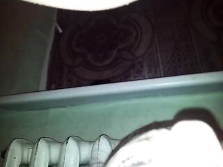 Filthy Girl Shitting in Bedroom