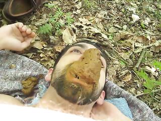 Guy Gets Shit Faced In The Woods