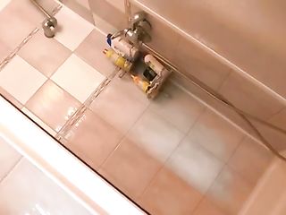 Hot Slender Brunette Pisses Live On Webcam In The Shower For Us